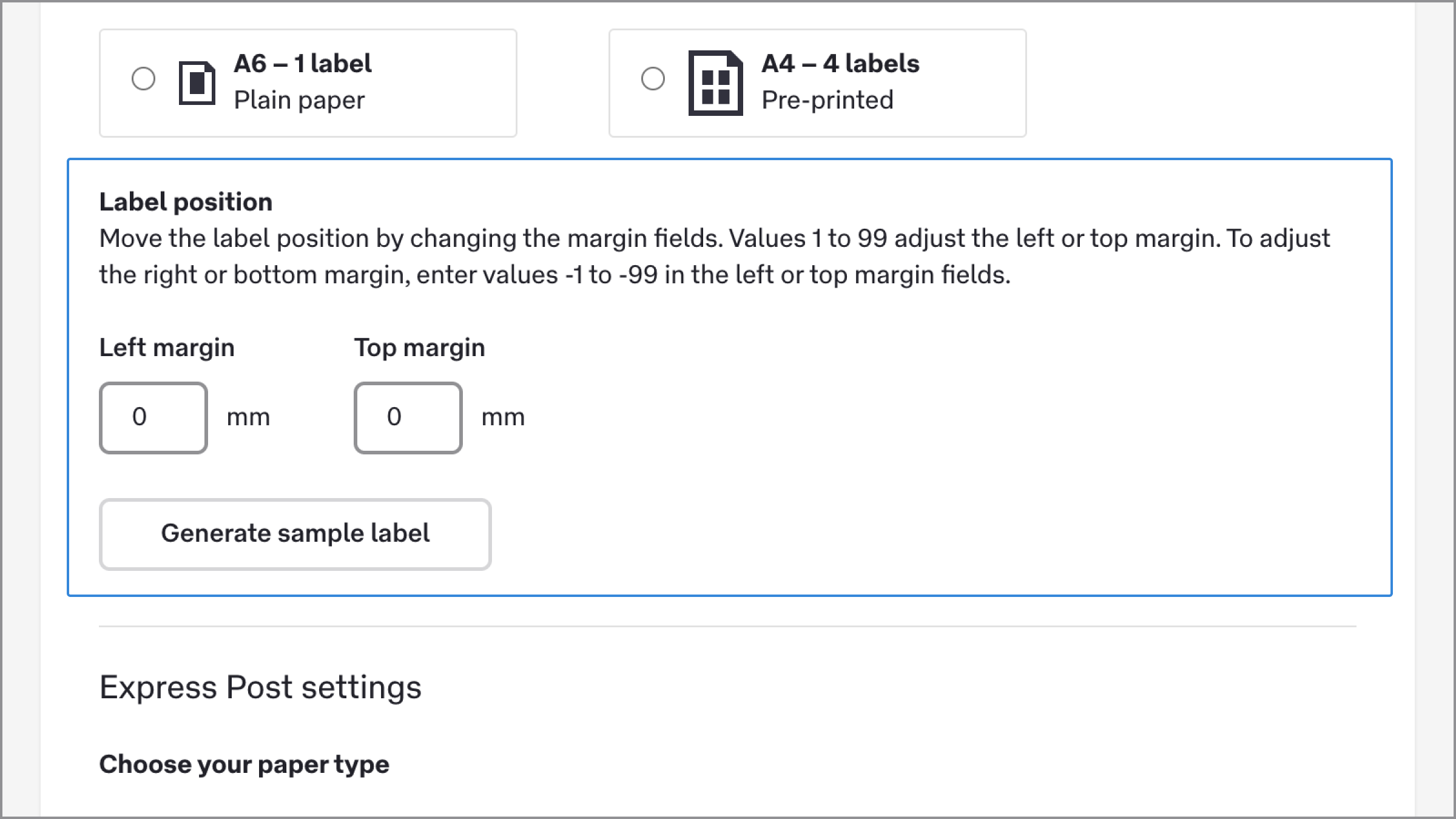 screenshot label preferences label position ap
