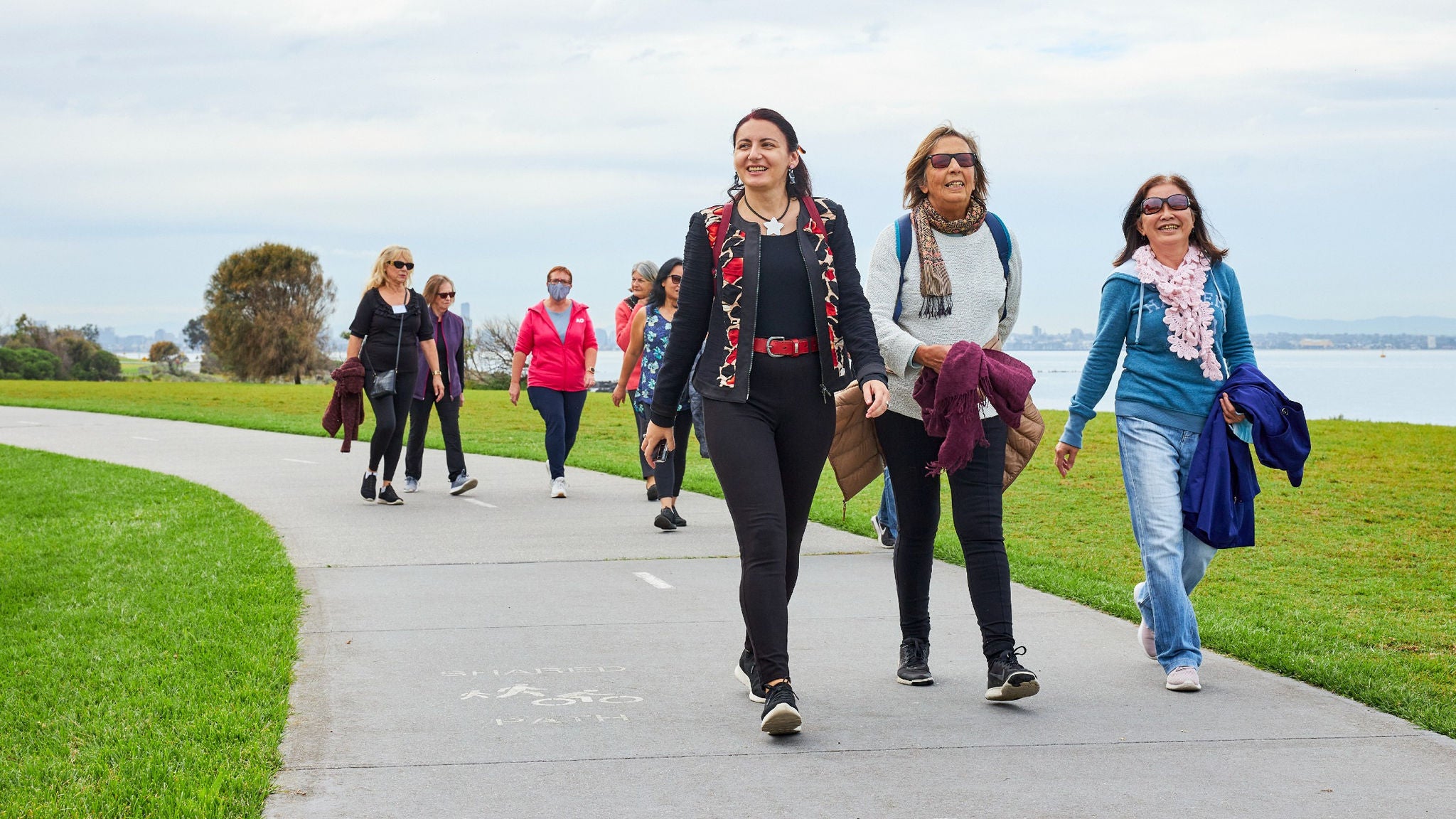 williamstown walking group members walking